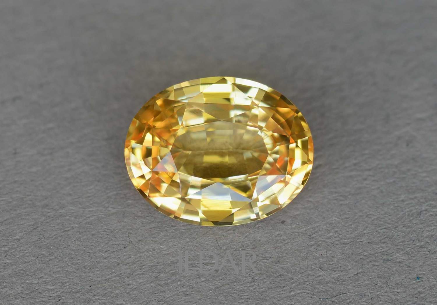 Oval cut unheated yellow sapphire 3.01 ct order