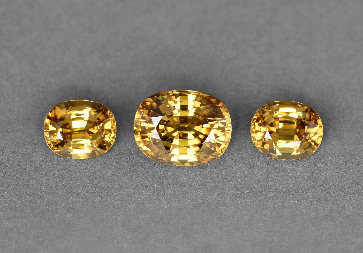 Set of yellow zircons from Tanzania 24.21 ct order