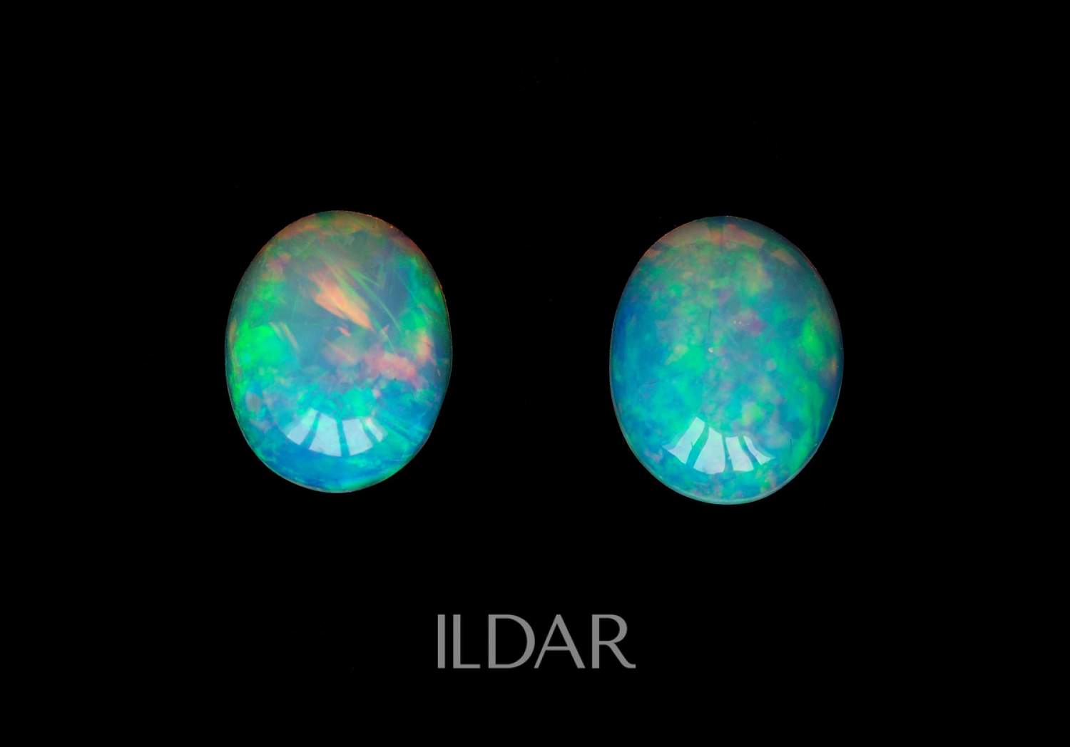 A pair of opal cabochons from Ethiopia 4.51 ct order