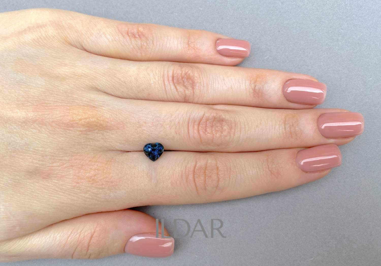 Blue spinel in heart cut 1.58 ct order