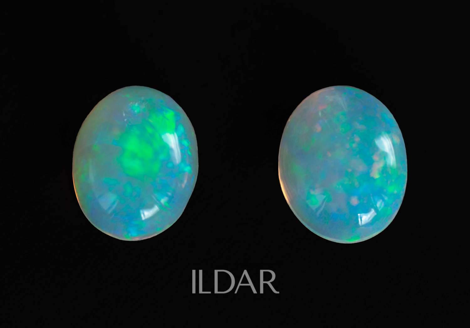 A pair of opal cabochons from Ethiopia 4.51 ct order