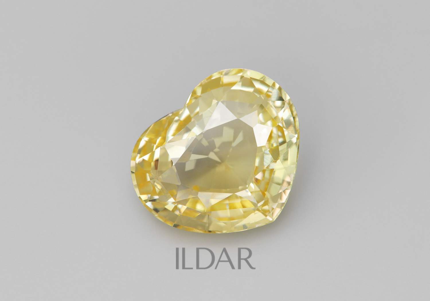Unheated heart cut natural yellow sapphire 3.09 ct order