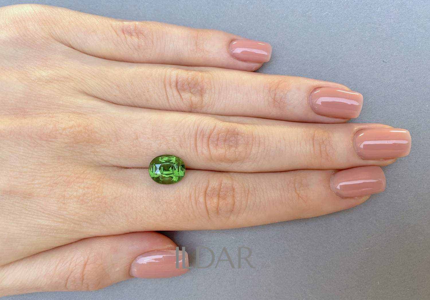 Natural green zircon gemstone from Tanzania 4.28 ct order