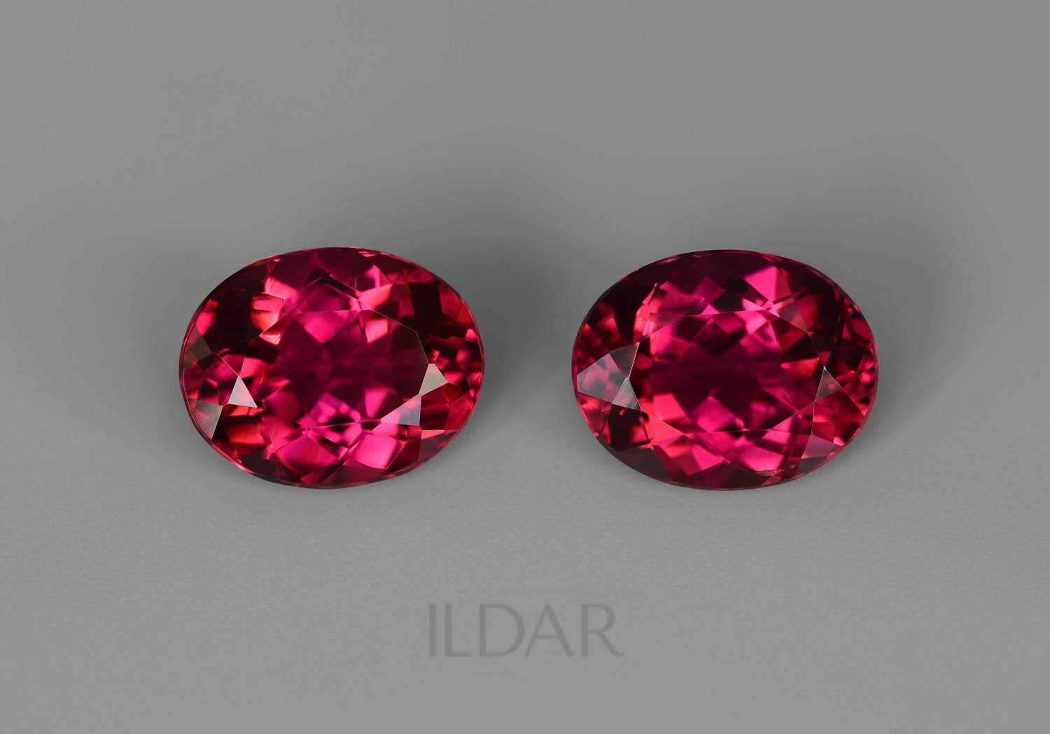 Matched pair of natural rubellites 4.69 ct order