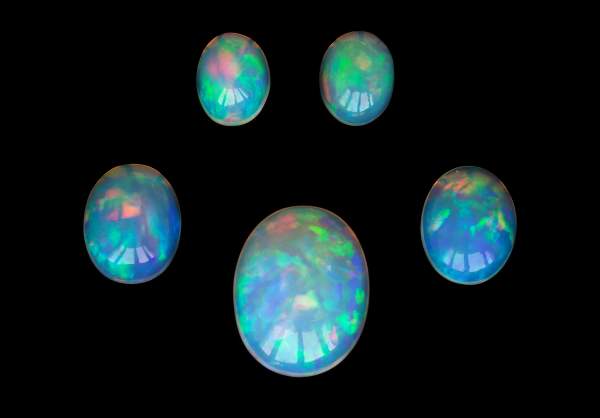 Natural Ethiopian opals set 14.18 ct