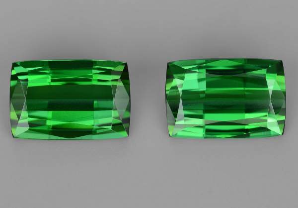 Green tourmaline pair 9.45 ct