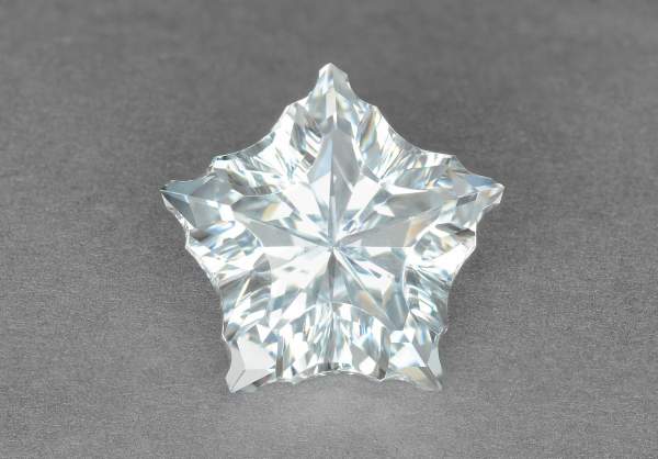 Fancy-cut natural colorless topaz 26.65 ct