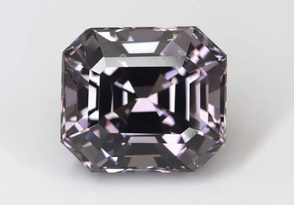 Natural gray emerald cut spinel 4.14 ct