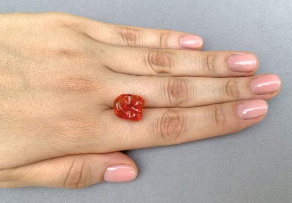 Fire opal from Mexico 9.36 ct