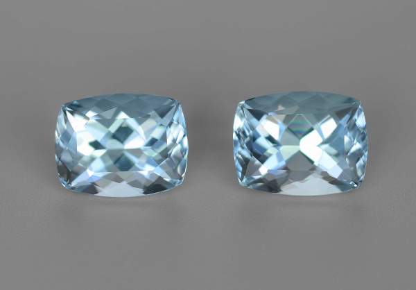 Natural matched aquamarines from Brazil 4.03 ct