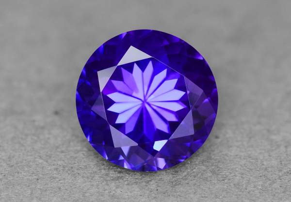 Round cut tanzanite 2.14 ct