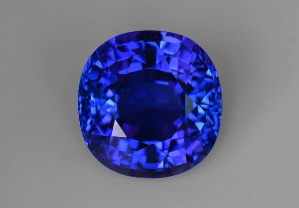 Cushion cut tanzanite stone 14.19 ct