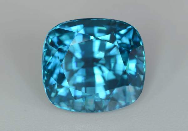 Natural blue zircon from Cambodia 19.62 ct