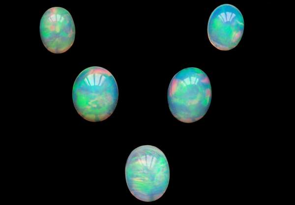 Natural Ethiopian opals set 11.69 ct