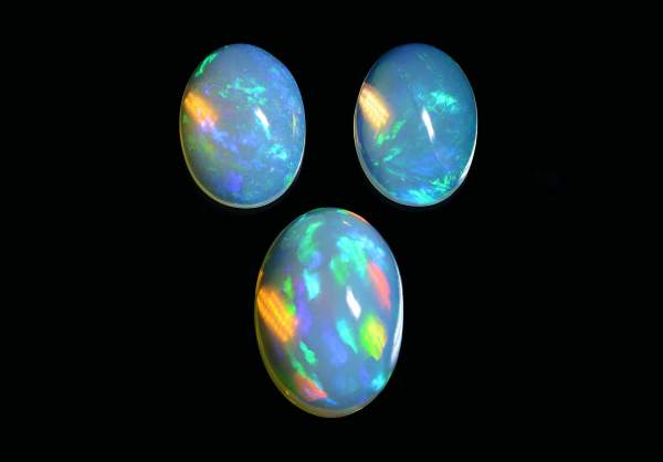 Three opals from Ethiopia 13.04 ct